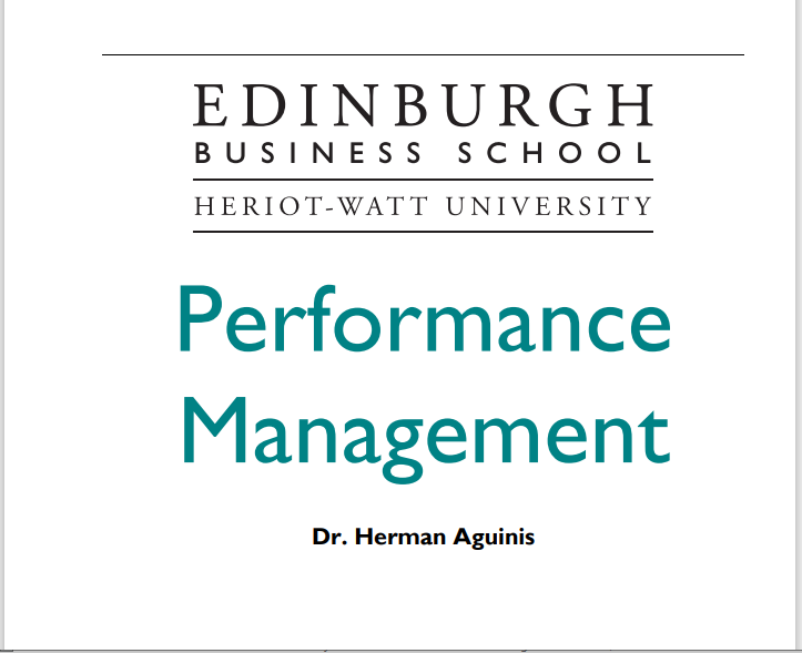 Performance Management