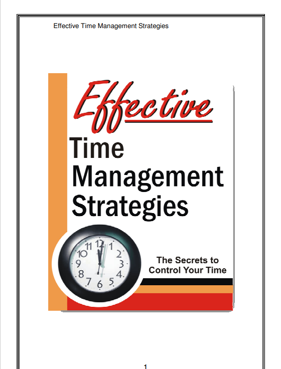 effective time management