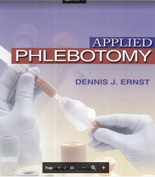 Applied phlebotomy