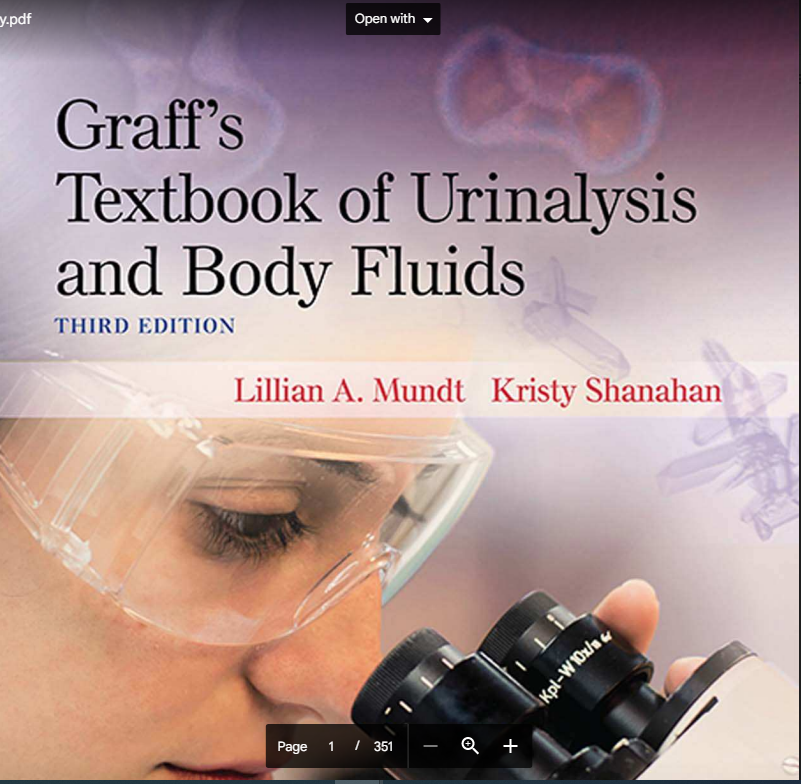 Graff's text book of urinalysis and body Fluids
