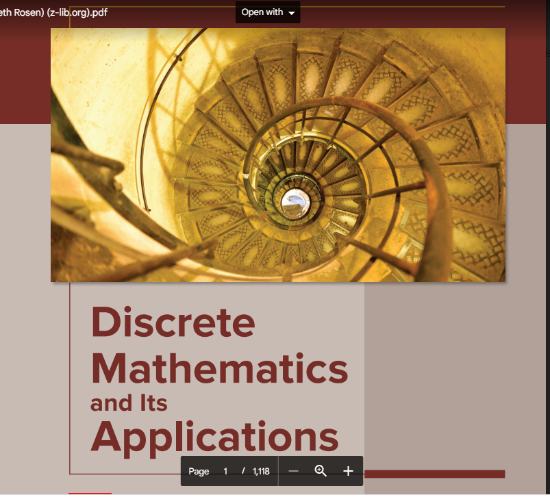 Discret mthematic and ita app;ications