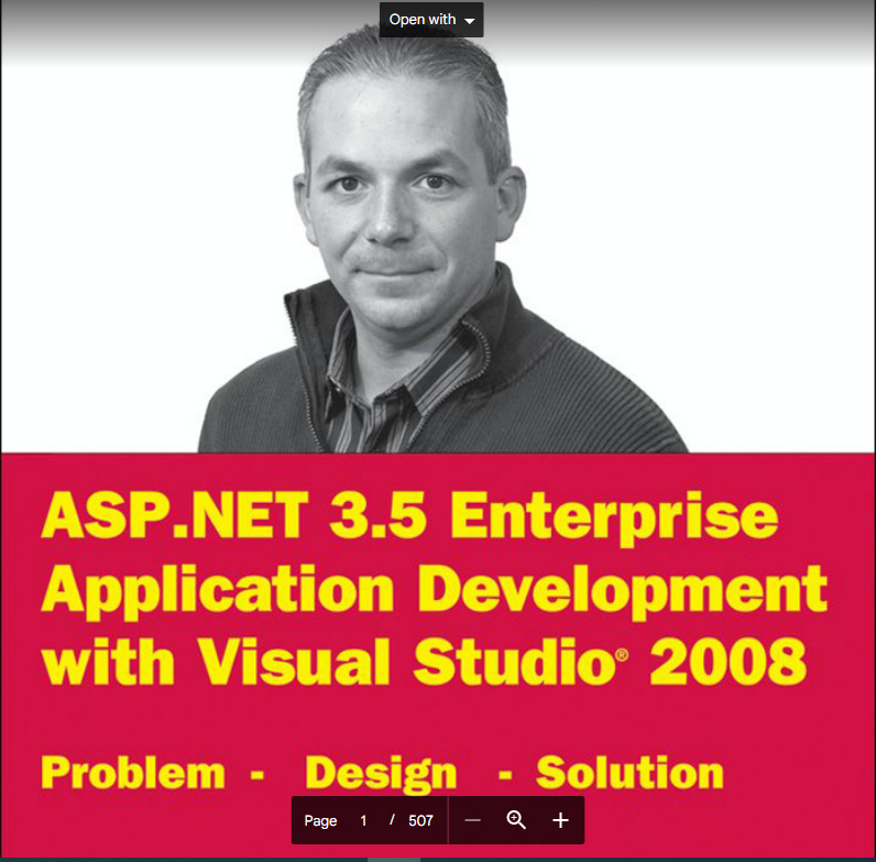 Asp -Net  3.5  Enterprise Application Development with Visual Studio, 2008