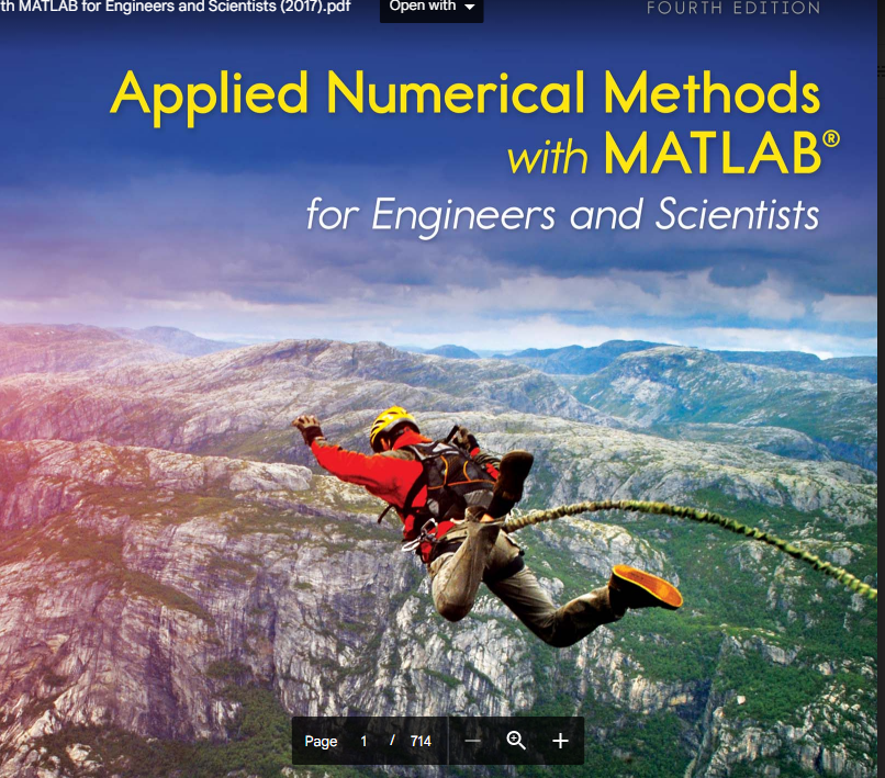 Applied Numerical Methods with Matlab