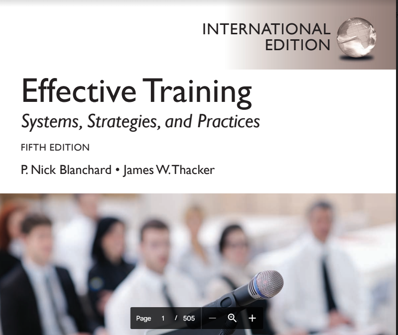 Effective Training