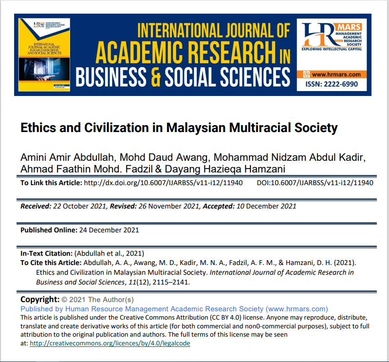 International journal of Acadmic Reserch in Business & social