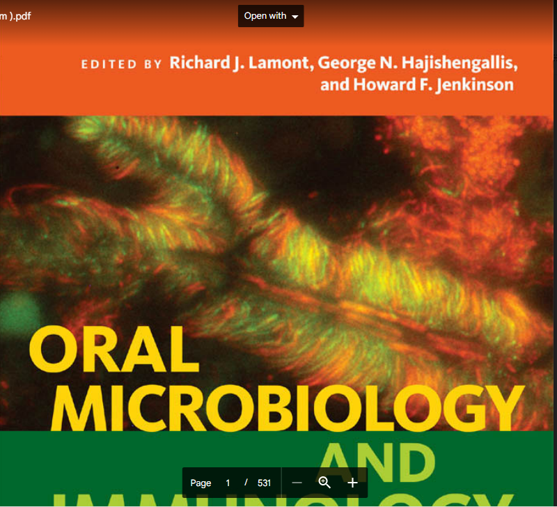 Oral Microbiology and immunology